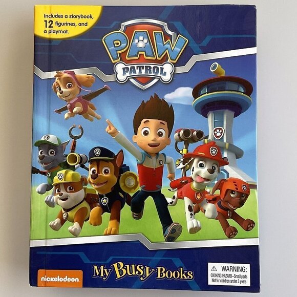 NICKELODEON PAW PATROL MY BUSY BOOK -10 FIGURINES AND A PLAYMAT - Picture 1 of 15